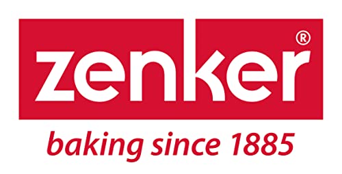 Zenker Enamel Large Pie Dish, Vintage Design, Suitable for Oven and Stove, Dishwasher Safe, Tray, Tin, Dimensions, 26x19.5x6cm, Colour, White, Blue, 687541