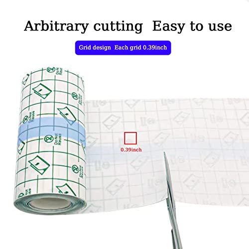 5 cm x 10 M Waterproof Transparent Bandage,BetterJonny Rolls Transparent Dressing Tape Stretch Adhesive Dressing Tapes Dressing Tape for Swimming and Shower