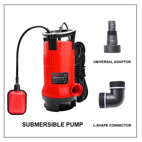 TOPEX 750W Dirty Water Pump Submersible Sump Swim Pool Flooding Pond Clean