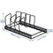 Toplife Adjustable Kitchen Lid Organizer, 7 Adjustable Compartments, for Pantry or Cabinet, Black