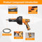 DOMINOX 12V Electric Drain Snake with 23FT Plumbing Snake, Drain Snake Clog Remover with 2.0Ah Battery and Charger, Drain Auger for Unclogging Toilet, Sewer, Bathroom, Sink Drain 3/4"-2" Pipes