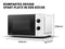 Toshiba MM2-MM20PF(WH) Fully Functional Microwave with 5 Power Levels, Easy Defrosting, 20 L, 800 W, White