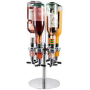 GLASSCO Rotating Liquor Dispenser 4 Bottle, Bar Accessories for The Home Bar Set - Professional Alcohol Bar Dispenser Station for Liquor Drinks - Alcohol Dispenser Party Tabletop