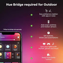 Philips Hue 915005731801 White and Colour Ambience, Outdoor Extension Pedestal Calla Base Unit, 8W, IP65 (Extension/Add on)