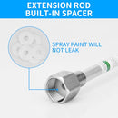 in-line Airless Spray Gun High Pressure and Wall Brush Self-Priming Paint Roller Kit with 15.8-inch (40CM) Sprayer Airless Nozzle Spray Gun Paint Extension Rod