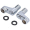 Tiiyee Outdoor Shower System, Exposed Shower Set, Shower Fittings System, Thermostatic Mixer Tap for Exposed Bath Faucets, Convertible to Wall and Surface Mounted