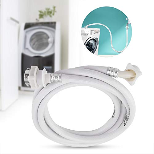 Alvinlite Water Inlet Hose Washing Machine Water Inlet Hose Washer Pipe Tube Connector White Color Long Length(3m)