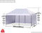 ABCCANOPY Heavy Duty Easy Pop up Canopy Tent with Sidewalls 10x20, White