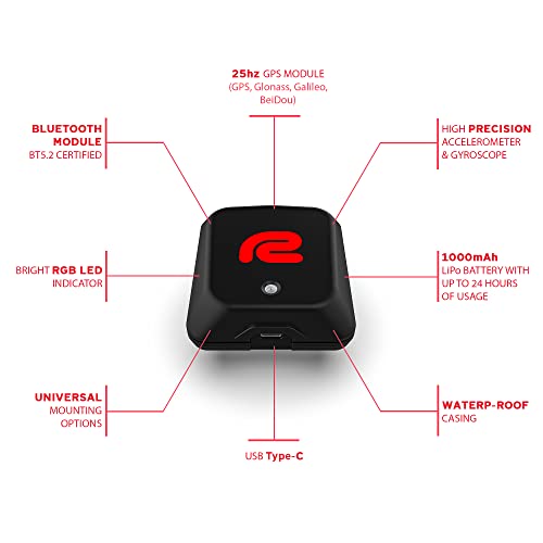 RaceBox Mini GPS Based Performance Meter Box 25Hz - Car and Motorcycle Lap Timer and Drag Meter with Mobile App - Vehicle Racing Timing System