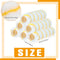 36 Pieces Paint Roller Covers 1/2 x 9" Roller Covers Microfiber Roller Paint Brush Roller Naps for Wall House Painting Supplies Kit (White, Yellow)