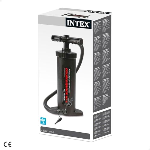 Intex Double Quick III S Hand Pump, 14.5", Black