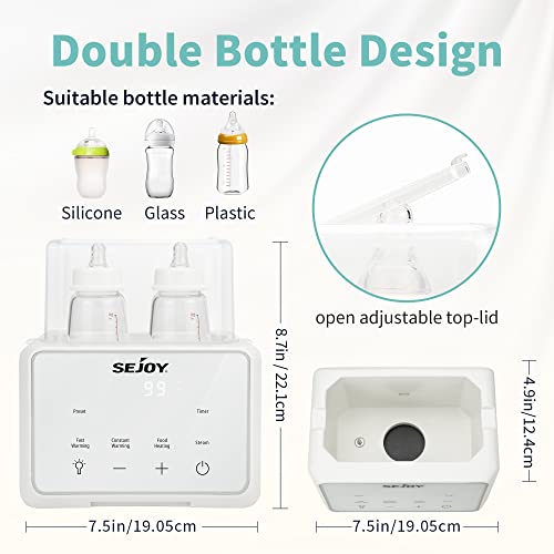 Bottle Warmer for Baby,6 in 1,breastmilk,Formula Milk Warmer,Baby Food Heating,Baby Water Warmer (AU Version)
