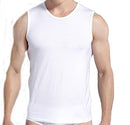 Boys & Mens Underwear Lightweight Tank Top Singlet (Black nd White) (as1, alpha, l, White)