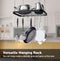 (Ceiling) - JackCubeDesign decorative kitchen ceiling- mount pot pan rack/hanger/storage organiser with 8 hooks - MK397B