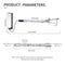 ZHUITU Airless Paint Sprayer Roller Inner Feed for High Pressure Airless Spray Gun with Wand Power Wall Brush Self-Priming Paint Roller 11.8 inch Extension Pole, Silver