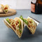 zeeooil Taco Holder Set of 4 Packs Stainless Steel Taco Holders Stand Taco Tray Shell Holders - Each Rack Holds Up to 2 Tacos - Oven, Grill & Dishwasher Safe