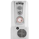 De'Longhi, Portable Oil Column Heater, 2400W with Timer, Addional Fan to Boost Heat, Castors and Cool-Touch Handle, 24 H, DL2401TF, White