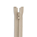 Beige Zippper 10 inch Plastic Zipper Molded Plastic Jacket Zipper 10" Heavy Duty Zipper Beige Zippers for Sewing