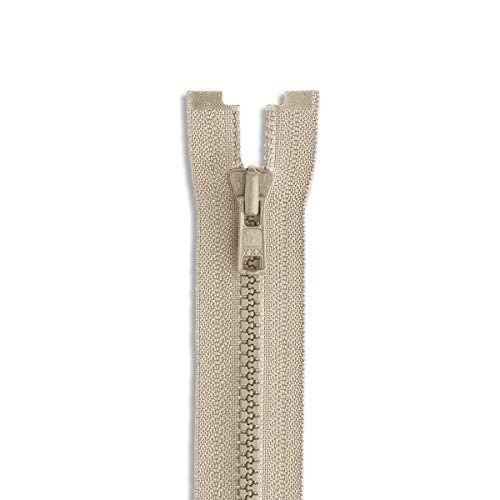 Beige Zippper 10 inch Plastic Zipper Molded Plastic Jacket Zipper 10" Heavy Duty Zipper Beige Zippers for Sewing