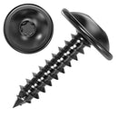 Auprotec Tapping Screws 4.2 x 22 mm Flat Head with Washer Torx Black Galvanised DIN 7049 4.2 x 22 mm Pack of 100