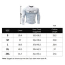 Muscle Alive Men's Fitness Long Sleeve Shirts Firm Compression Base Layer Bodybuilding Tops Polyester and Spandex, 9309 Red, M