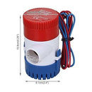 ZONADA 12V Submersible Bilge Water Pump 1100GPH 29mm Electric Pumping Fresh or Sea Water for Caravan Camping Marine Fishing Boat Small Swimming Pool and Fountains