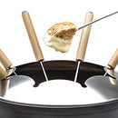 Princess 01.173025.02.001 Fondue Set Pure Black, Bamboo, 800 W, 1.5 liters, Bamboo & Black