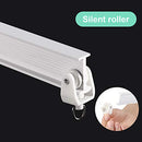 Curved Ceiling Curtain Track Bendable Mount for Curtain Rail Bunk Bed Bay Window Room Divider Flexible Straight (2 m/ 6.5 Feet)