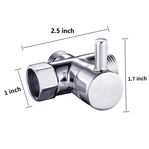 (nuts) - Zengest G1/2 (20mm Diameter) Shower Head Diverter Valve, Shower Arm Diverter Valve for Hand Shower Head and Fixed Spray Head, The Sealing Gasket Needs To Be Added To The Nut Inlet When Installing.