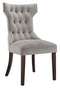 Dorel Living Clairborne Tufted Upholestered Dining Chair Taupe Set of 2