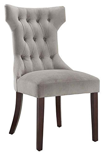 Dorel Living Clairborne Tufted Upholestered Dining Chair Taupe Set of 2