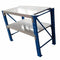 1.2M x 0.6m x 0.9m Heavy Duty Metal Warehouse Garage Workbench System 400KG Workstation (Blue & White)