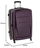 Samsonite Unisex-Adult Winfield 2 Hardside Luggage with Spinner Wheels, Purple, 3-Piece Set (20/24/28), Winfield 2 Hardside Luggage with Spinner Wheels