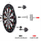 ZRM&E Dartboard Mounting Bracket Kit Wall Hanging Portable Dart Board Set with Pads and Screws Dart Holder