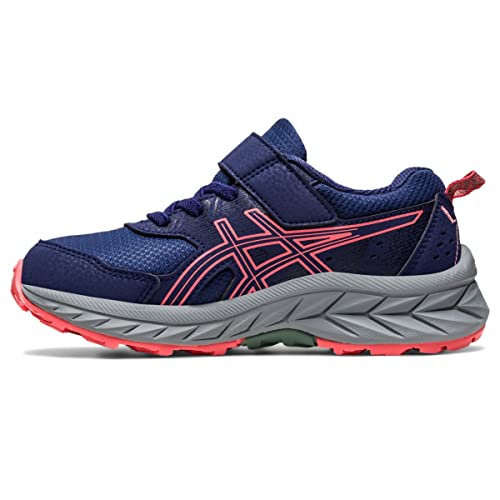ASICS Kid's PRE Venture 9 Pre-School Shoes, Indigo Blue/Papaya, 11 US