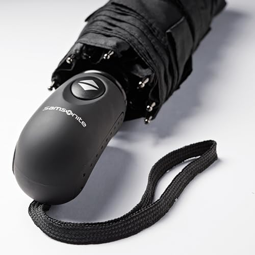 Samsonite Windguard Auto Open/Close Umbrella, Black, One Size, Black, One Size, Windguard Auto Open/Close Umbrella