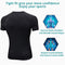 Men's Compression Shirts Short Sleeve Workout Gym T-Shirt Running Tops Cool Dry Sports Base Layer Athletic Undershirts, 3pcs