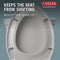 DELTA FAUCET Morgan Round Front Slow-Close White Toilet Seat with Non-Slip Seat Bumpers, White 801903-WH