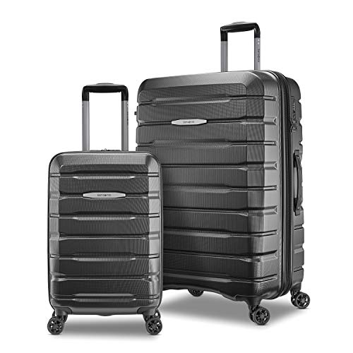 Samsonite Unisex-Adult Tech 2.0 Hardside Expandable Luggage with Spinner Wheels, Dark Grey, 2-Piece Set (21/27), Tech 2.0 Hardside Expandable Luggage with Spinner Wheels
