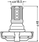 Osram LED Globe PS19W Lamp, White