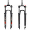 BUCKLOS 26/27.5/29 MTB Suspension Fork Travel 100mm, 28.6mm Straight Tube QR 9mm Crown Lockout Aluminum Alloy XC Mountain Bike Front Forks