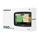 TomTom 5 Inch Car Sat Nav GO Basic with Updates via Wi-Fi, Lifetime Traffic via Smartphone and EU Maps, Smartphone Messages, Resistive Screen and TMC Receiver