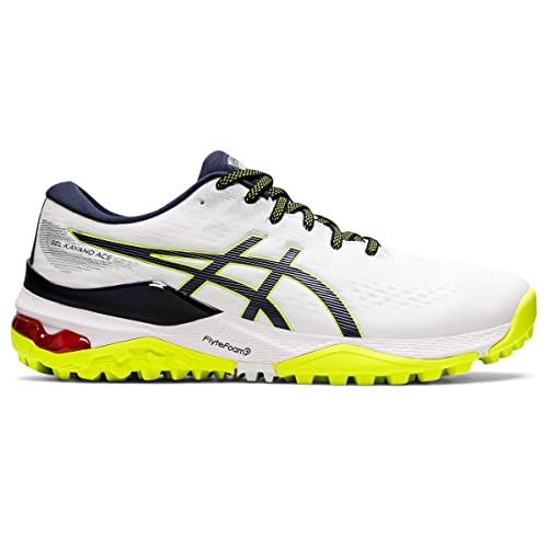 ASICS Men's Gel-Kayano ACE Golf Shoes, 9.5, White/Midnight
