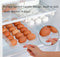 Egg Holder for Refrigerator, Space Saving and Adjustable Egg Dispenser, Fridge Drawer Organizer,Egg Storage Containers, Transparent