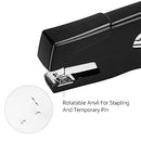 Amazon Basics Effortless Plier Stapler, Hand Held Stapler, 25 Sheet Capacity, Black