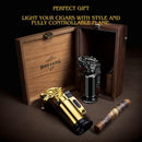 Dragon Torch Lighter, Switchable Jet Flame Lighter Butane Refillable with Lockable Function, Windproof Adjustable Jet Flame and Soft Flame (Without Butane Gas)