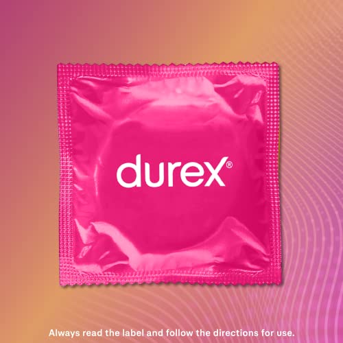 Durex Ribbed and Dotted Texture Latex Condoms Regular Fit, Pack of 30
