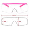 (Pink) - BHTOP Safety Glasses Protective Eye Wear L010 Clear Lens Anti-Fog Goggles Over-Spec Glasses in Pink