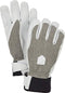 Hestra Army Leather Patrol Female 5-Finger Winter Glove - Warm and Durable, Ideal for Resort Or Backcountry Skiing - Light Grey - 9