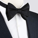 100% Silk Self Tie Bow Tie | Mens Untied Bowtie | Wedding Formal Bowtie (Silk Twill)